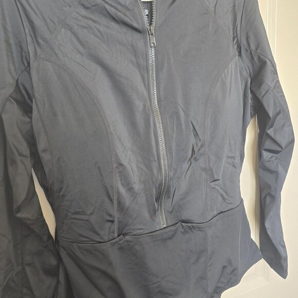 Black long sleeve one piece swimsuit - Picture 2 of 4